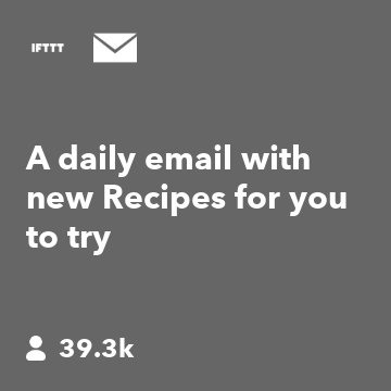 A daily email with new Recipes for you to try