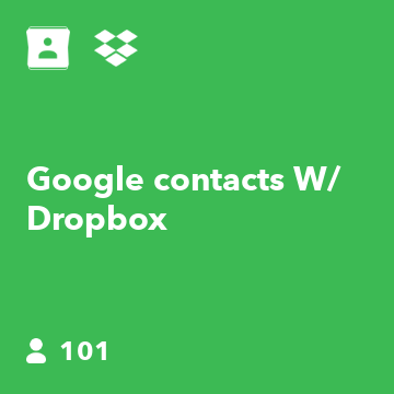 Google contacts W/ Dropbox 