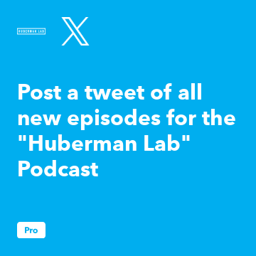 Post A Tweet Of All New Episodes For The "Huberman Lab" Podcast