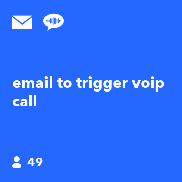 email to trigger voip call