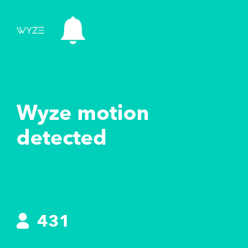 Wyze motion detected
