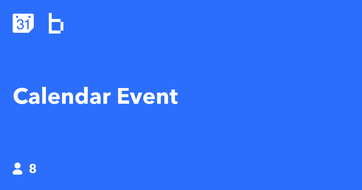 Calendar Event IFTTT